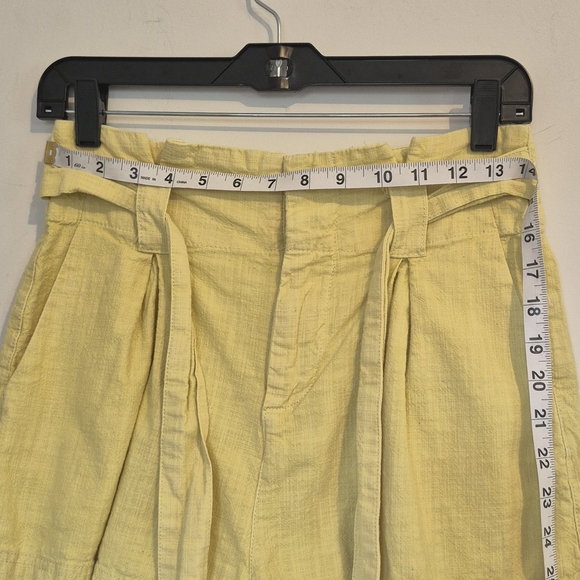 Free People Sunny Yellow Cargo Shorts - Picture 3 of 8